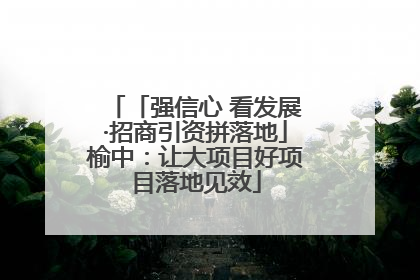 「强信心 看发展·招商引资拼落地」榆中：让大项目好项目落地见效