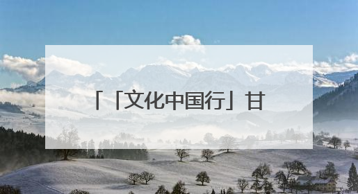 「文化中国行」甘肃：以文化“入圈”带动文创“出圈”