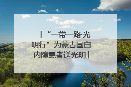 “一带一路·光明行”为蒙古国白内障患者送光明