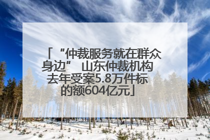 “仲裁服务就在群众身边” 山东仲裁机构去年受案5.8万件标的额604亿元