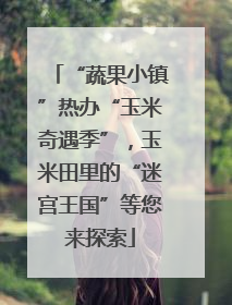 “蔬果小镇”热办“玉米奇遇季”，玉米田里的“迷宫王国”等您来探索