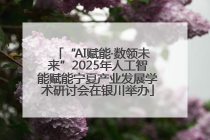 “AI赋能·数领未来”2025年人工智能赋能宁夏产业发展学术研讨会在银川举办