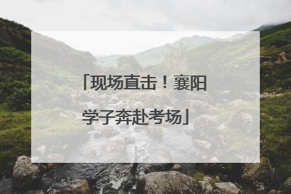 现场直击！襄阳学子奔赴考场