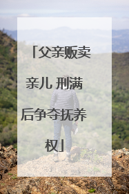 父亲贩卖亲儿 刑满后争夺抚养权