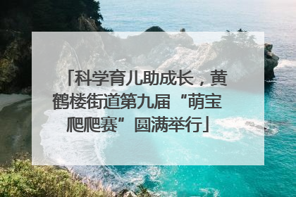 科学育儿助成长，黄鹤楼街道第九届“萌宝爬爬赛”圆满举行