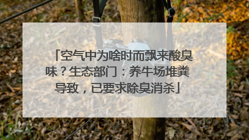 空气中为啥时而飘来酸臭味？生态部门：养牛场堆粪导致，已要求除臭消杀