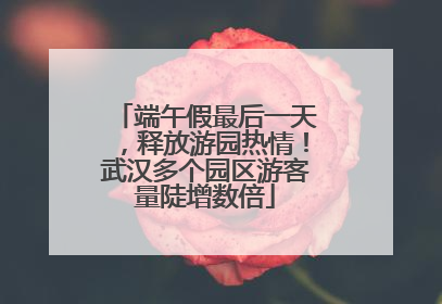 端午假最后一天，释放游园热情！武汉多个园区游客量陡增数倍