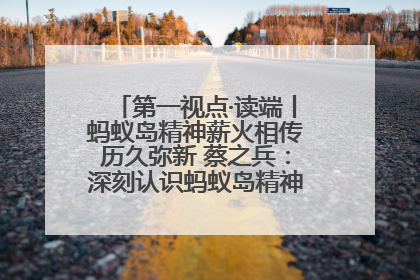 第一视点·读端丨蚂蚁岛精神薪火相传历久弥新 蔡之兵：深刻认识蚂蚁岛精神的“精气神”