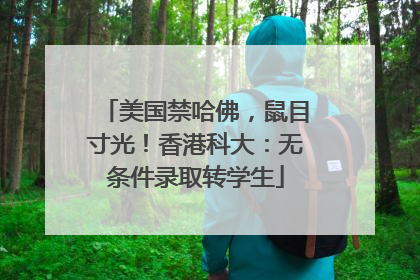 美国禁哈佛，鼠目寸光！香港科大：无条件录取转学生
