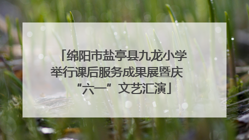 绵阳市盐亭县九龙小学举行课后服务成果展暨庆“六一”文艺汇演