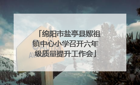 绵阳市盐亭县嫘祖镇中心小学召开六年级质量提升工作会