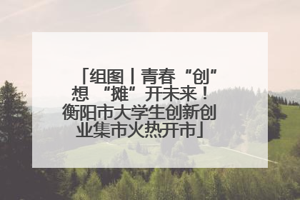 组图丨青春“创”想 “摊”开未来！衡阳市大学生创新创业集市火热开市
