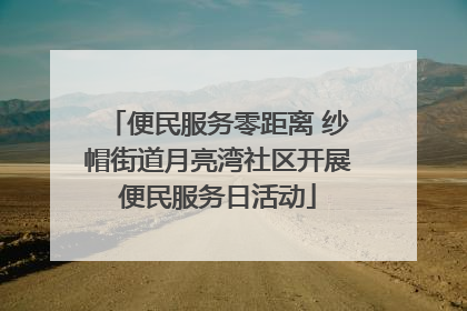 便民服务零距离 纱帽街道月亮湾社区开展便民服务日活动
