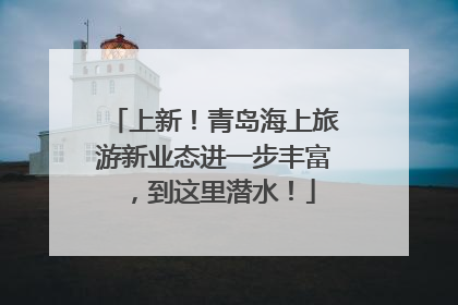 上新！青岛海上旅游新业态进一步丰富，到这里潜水！
