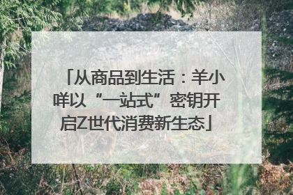 从商品到生活：羊小咩以“一站式”密钥开启Z世代消费新生态