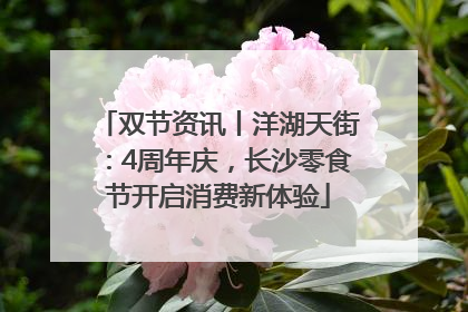 双节资讯丨洋湖天街：4周年庆，长沙零食节开启消费新体验