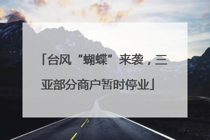 台风“蝴蝶”来袭，三亚部分商户暂时停业