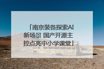 南京装备探索AI新场景 国产开源主控点亮中小学课堂