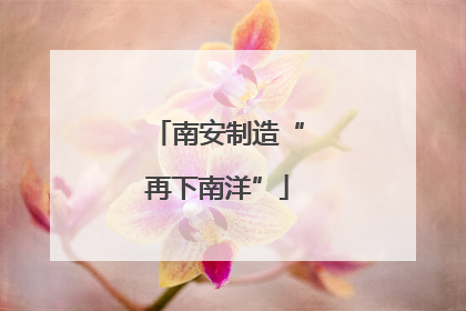 南安制造“再下南洋”