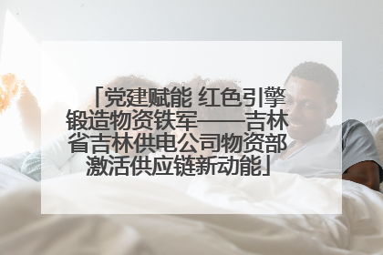 党建赋能 红色引擎锻造物资铁军——吉林省吉林供电公司物资部激活供应链新动能