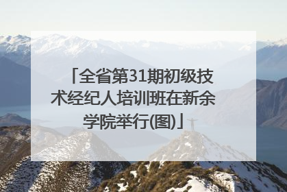 全省第31期初级技术经纪人培训班在新余学院举行(图)