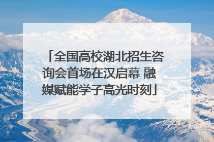 全国高校湖北招生咨询会首场在汉启幕 融媒赋能学子高光时刻