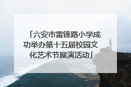 六安市雷锋路小学成功举办第十五届校园文化艺术节展演活动