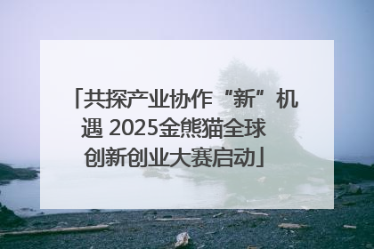 共探产业协作“新”机遇 2025金熊猫全球创新创业大赛启动