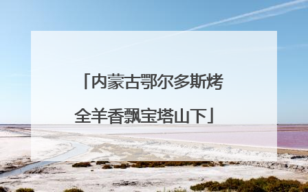 内蒙古鄂尔多斯烤全羊香飘宝塔山下