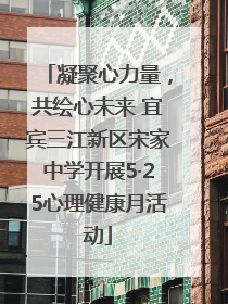 凝聚心力量，共绘心未来 宜宾三江新区宋家中学开展5·25心理健康月活动