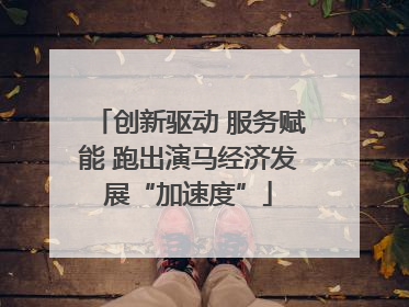 创新驱动 服务赋能 跑出演马经济发展“加速度”