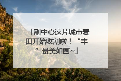 副中心这片城市麦田开始收割啦！“丰”景美如画~