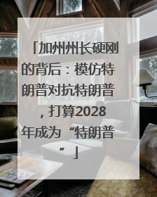 加州州长硬刚的背后：模仿特朗普对抗特朗普，打算2028年成为“特朗普”