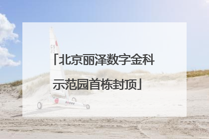 北京丽泽数字金科示范园首栋封顶