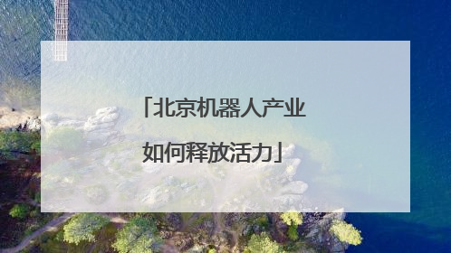 北京机器人产业如何释放活力