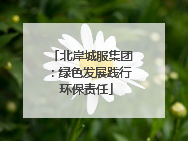 北岸城服集团：绿色发展践行环保责任