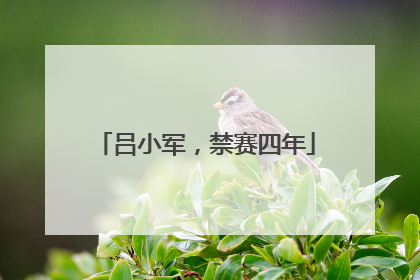 吕小军，禁赛四年