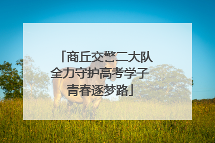 商丘交警二大队全力守护高考学子青春逐梦路