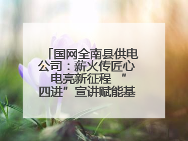 国网全南县供电公司：薪火传匠心 电亮新征程 “四进”宣讲赋能基层一线