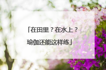在田里？在水上？瑜伽还能这样练