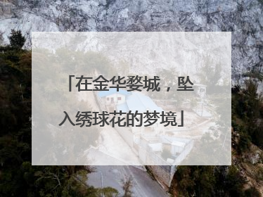 在金华婺城，坠入绣球花的梦境