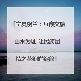 宁夏贺兰：互嵌交融 山水为证 让民族团结之花绚烂绽放