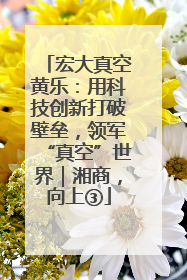 宏大真空黄乐：用科技创新打破壁垒，领军“真空”世界｜湘商，向上③
