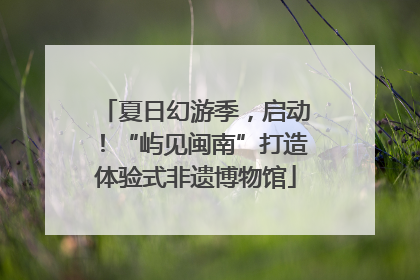 夏日幻游季，启动！“屿见闽南”打造体验式非遗博物馆