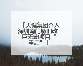 天健集团介入深圳南门墩旧改 巨无霸项目“重启”