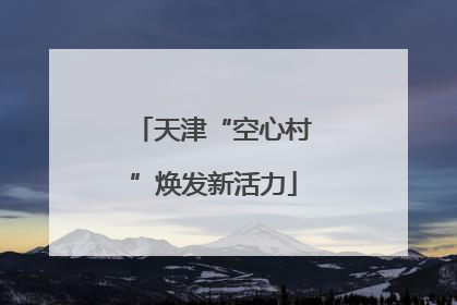 天津“空心村”焕发新活力