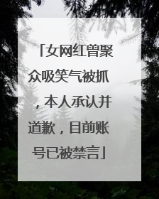 女网红曾聚众吸笑气被抓，本人承认并道歉，目前账号已被禁言