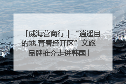 威海营商行｜“逍遥目的地 青春经开区”文旅品牌推介走进韩国