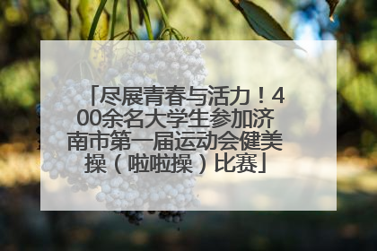 尽展青春与活力！400余名大学生参加济南市第一届运动会健美操（啦啦操）比赛