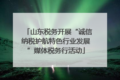 山东税务开展“诚信纳税护航特色行业发展”媒体税务行活动